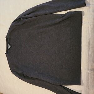 Dark charcoal gray banana Republic v neck